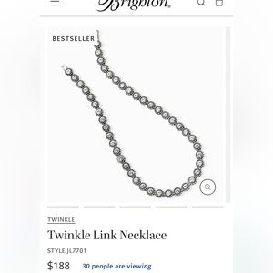 Gorgeous Twinkle Link necklace from Brighton. Retails for $188.